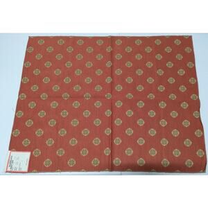 VTG Brunschwig & Fils Woven Coral Maubert Figured Fabric Remnant 28 x 35 inches